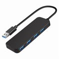 thumbnail image 1 of 4 Ports USB Hub, USB 3.0 Hub USB Splitter USB Expander for Laptop, Flash Drive, HDD, Console, Printer, Camera,Keyboard, 1 of 7