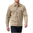 thumbnail image 2 of Yusimy Men's Trench Coat Double-Breasted Slim Fit Solid Mid-Length Casual Versatile Overcoat, 2 of 9