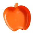 thumbnail image 1 of Apple Shape Plastic Plates - Dishwasher & Microwave Safe Reusable Lightweight Dinnerware for Kitchen/Camping, 3.35x3.15 Inches (Orange)​, 1 of 6