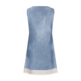 thumbnail image 3 of FAIWAD Robe Boutonnée pour Femmes Col Ras du Cou Sans Manches Robe Trapèze Filles Été Décontractée Ample Midi Robe d'Été, 3 of 5
