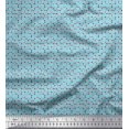 thumbnail image 1 of Soimoi Crepe Silk Fabric Poker Card Symbol & Check Print Fabric by The Yard 42 Inch Wide, 1 of 3
