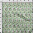 thumbnail image 4 of oneOone Cotton Jersey Pear Green Fabric Abstract Floral Craft Projects Decor Fabric Printed By The Yard 58 Inch Wide-1ra, 4 of 5