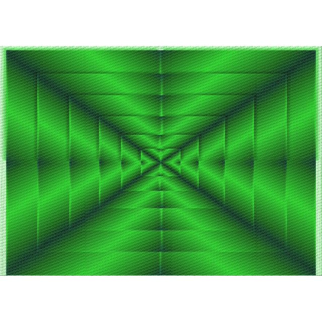 Ahgly Tapis Rectangulaire Lavable en Machine Vert Transitionnel, 2 Pieds x 4 Pieds