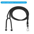 thumbnail image 2 of Unique Bargains Phone Lanyard with Transparent Lanyard Patch, Black, 1 Count, 2 of 5