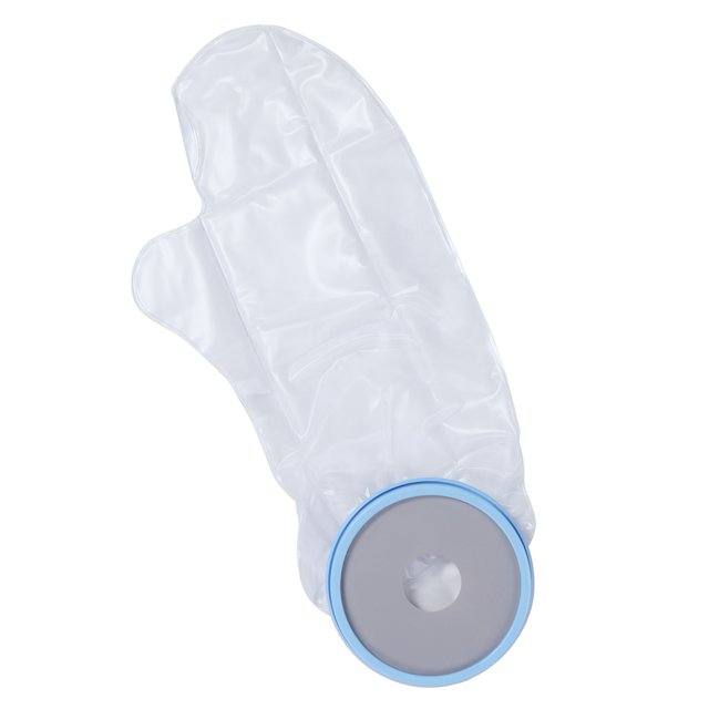 Protecteur de Plâtre, Housse de Plâtre Lavable, Imperméable, Bleue et Transparente Réutilisable pour Bras, pour Activités de Plein Air, pour la Douche, pour la Natation, Adulte