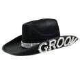 thumbnail image 1 of Western Cowboy Hat with Decorative Letters and Headscarf for Wedding Western Style Dome, 1 of 2