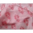 thumbnail image 4 of oneOone Silk Tabby Fabric Floral Block Printed Fabric 1 Yard 42 Inch Wide, 4 of 4