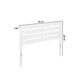thumbnail image 4 of AFI Oxford Solid Wood Queen Size Modern Headboard with USB Charger in White, 4 of 6