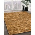 thumbnail image 3 of Ahgly Company Tapis d'Intérieur Lavable en Machine Carré Acajou Brun, 6 Pieds Carré, 3 of 7