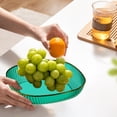 thumbnail image 4 of Yhmxh Kitchen Gadgets Kitchen Essentials Four Pack Transparent PET Tableware Squared Household Living Room Kitchen Boned Dish Snack Dish Fruit Plates Vegetable Plates Set Transparent dinner plate, 4 of 7