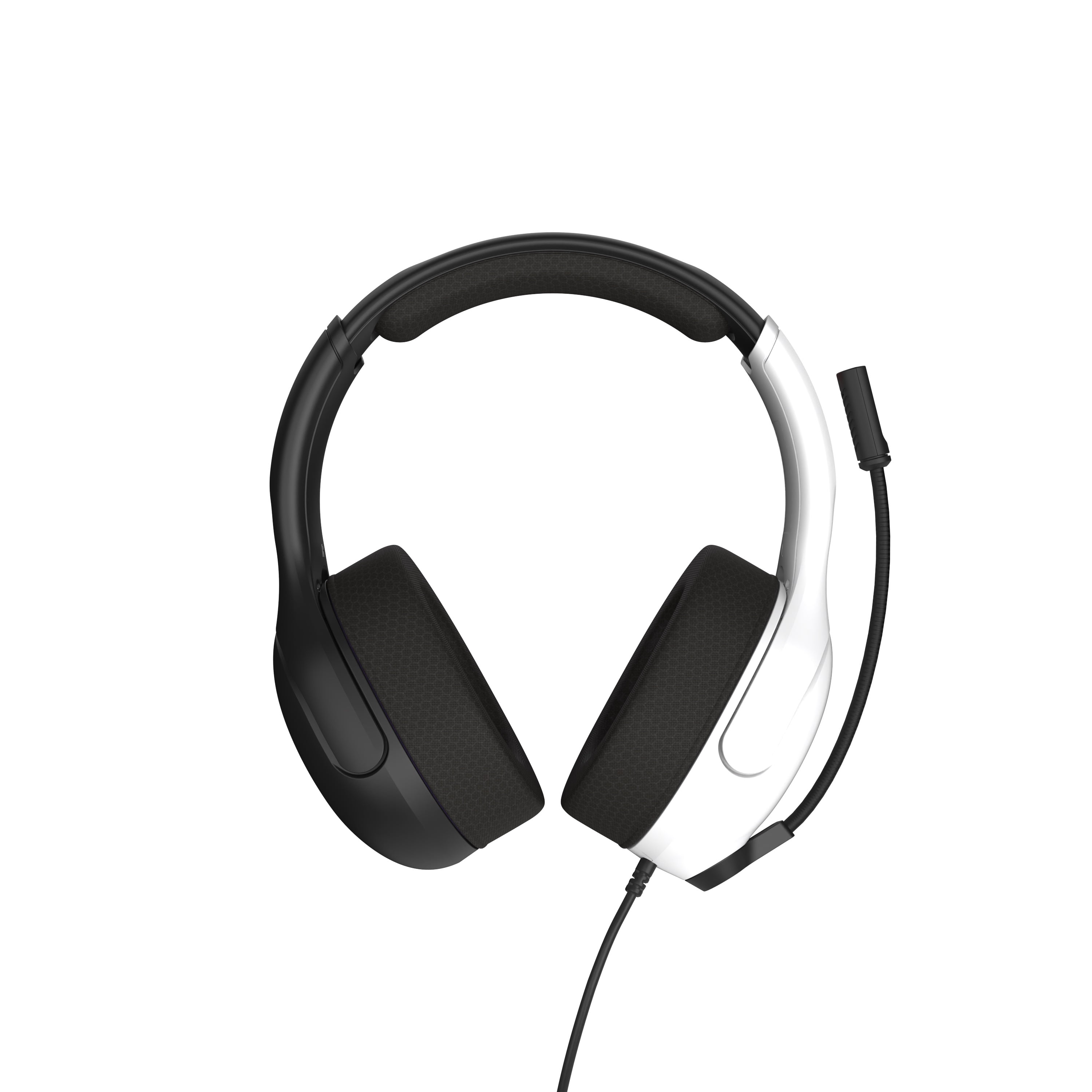 Casque gaming filaire Turtle Beach Airlite™ Fit sous licence officielle pour Nintendo Switch™, Nintendo Switch™ Lite, et Nintendo Switch™ - Modèle OLED - Microphone à bascule - Noir et blanc