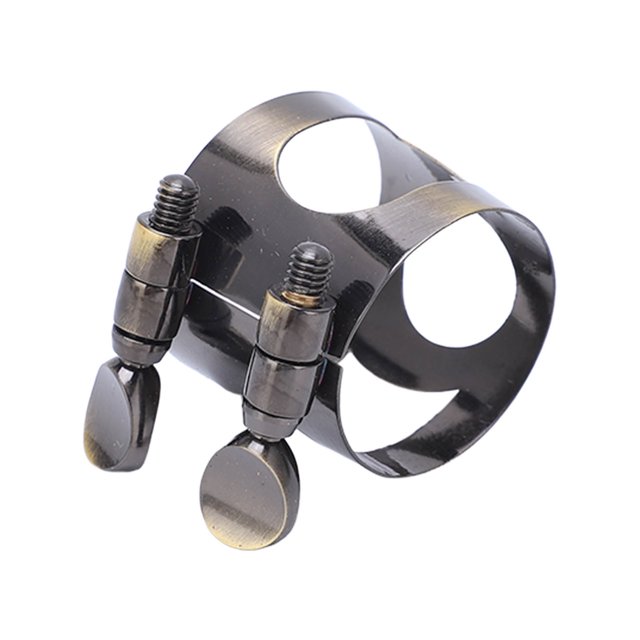 Adjustable Saxophone Ligature Replacement With Box, Mouthpiece Fastener Sax Metal Clip