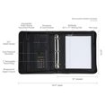 thumbnail image 4 of Samsill Professional Padfolio/Portfolio with Zippered Closure Case, 2 Inch Removable Round Ring Binder, Retractable Handles, Interior 10.1&rdquo; Tab, 4 of 6