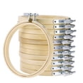 thumbnail image 4 of Portable Crossstitch Ring Replacement Home Embroidery Bamboo Hoop Frame DIY Crafting Handmade Handicraft Tool Accessories 26CM, 4 of 6