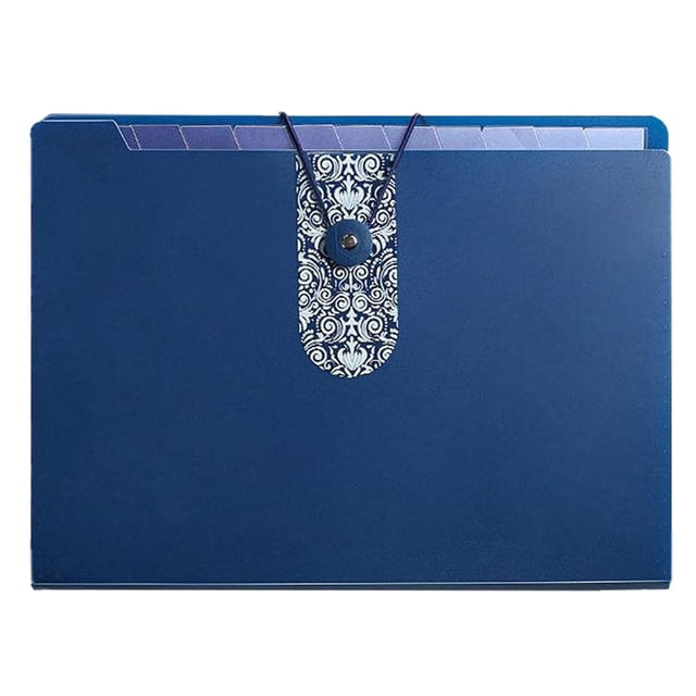 Clearance! Accordion Folder Folders for Documents Multiple Pockets Accordion File Folder | Letter Size File Folder with 8 Pockets Portable Receipt Paper Bill Document Organizer for School B Blue