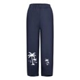 thumbnail image 3 of Birdeem Pantalon Ample Longueur Complète pour Femmes, Mode Décontractée avec Poches Imprimées, 3 of 5