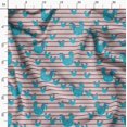thumbnail image 4 of Soimoi Gray Rayon Fabric Cock & Stripe Print Sewing Fabric Yard 56 Inch Wide, 4 of 5