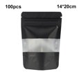 thumbnail image 4 of maskred 100Pcs Bag Convenient Multifunctional Organizer Resealable Bags Pouches Kitchenware Collecting Packaging Tools Black 14x20+8cm, 4 of 6
