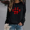 thumbnail image 2 of RKSTN Chandail pour Femmes Décontracté à Manches Longues Blouse à Imprimé de la Saint-Valentin Hauts Chandail Col Rond Coupe Ample Chandail, 2 of 4