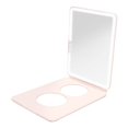 thumbnail image 1 of Vanity Planet Handheld Makeup Mirror with Lights, Pose 2.0 (Blush) - Light Up Travel LED Mirror with 3X & 5X Magnification - Dimmable Lighting & Micr, 1 of 5