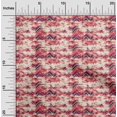 thumbnail image 2 of oneOone Velvet Red Fabric Abstract Zigzag Sewing Craft Projects Fabric Prints By Yard 58 Inch Wide, 2 of 4