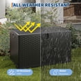 thumbnail image 3 of BeesClover 120 Gallon Outdoor Storage Box Waterproof, Patio Deck Storage Box, 3 of 8