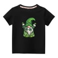 thumbnail image 2 of EGNMCR Chemisiers et Chemises à Manches Courtes à Col Rond Tout-Petits Enfants Garçons Filles Mode Mignon Col Rond Imprimé Haut à Manches Courtes Blouse Fille, 2 of 6