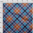 thumbnail image 2 of oneOone Viscose Jersey Fabric Tartan Check Decor Fabric Printed BTY 60 Inch Wide, 2 of 4