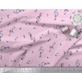 thumbnail image 3 of Soimoi Moss Georgette Tissu Notes Instrument de Musique Décor Tissu Imprimé Yard 42 Pouces de Large, 3 of 5