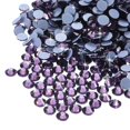 thumbnail image 1 of Uxcell Hotfix Rhinestones Flatback Crystal Glass Gems for Craft Clothes DIY Decoration Lotus Purple 4.8mm, 1 of 5