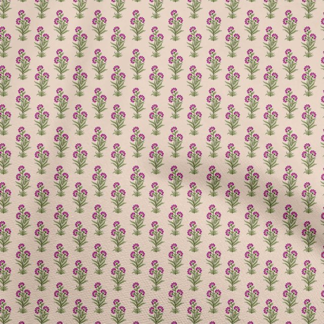 oneOone Cotton Poplin Peach Fabric Asian Block Craft Projects Decor Fabric Printed By The Yard 56 Inch Wide