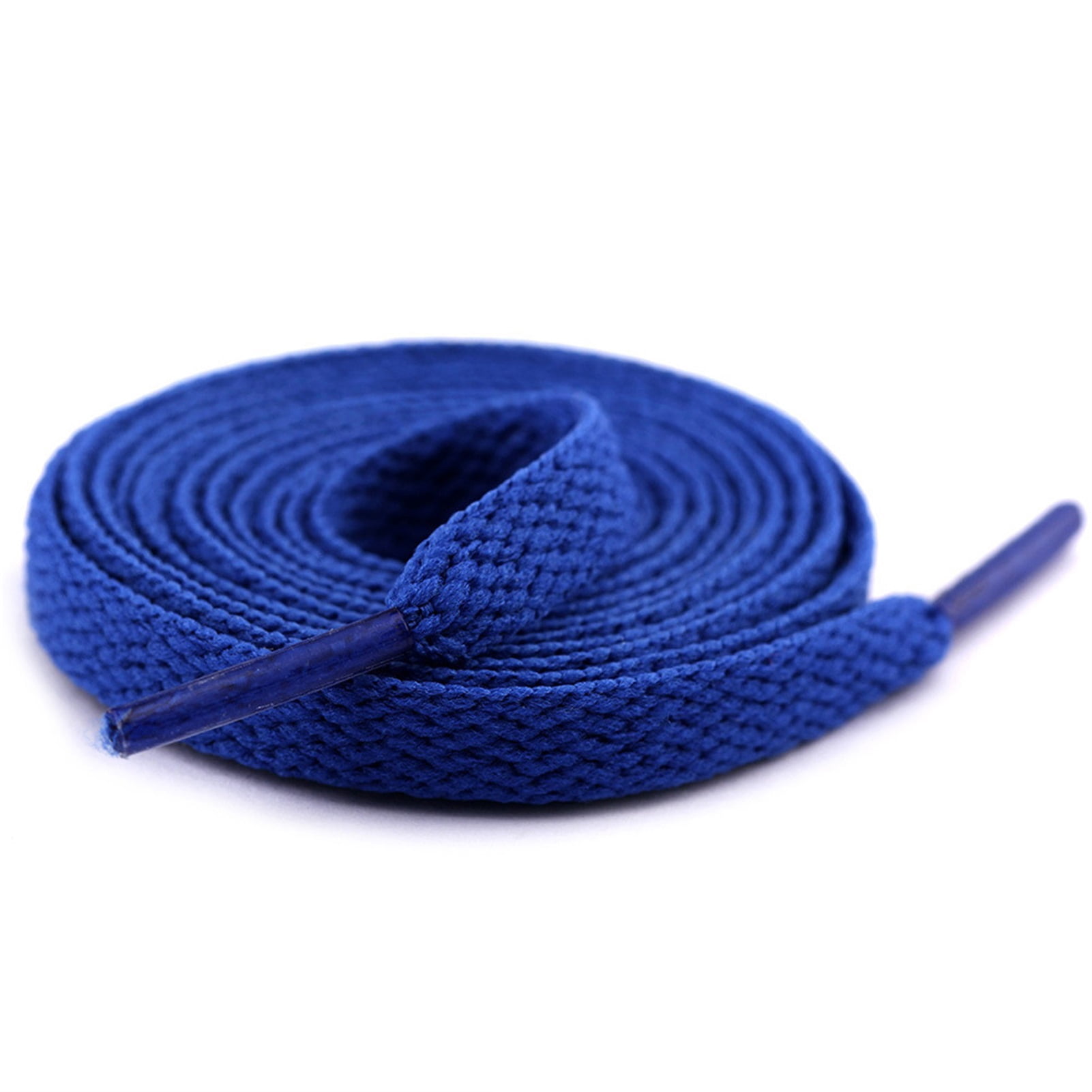 120cm Shoelaces High Bang Polyester Single Layer 8mm Shoe Laces Colorfast Flat ShoelacesRoyal Blue