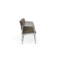 thumbnail image 4 of Fauteuil de Réception en Acier Lenox pour Salle d'Attente 4 Places / Acier Argenté / Brun, 4 of 5