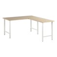 thumbnail image 1 of Hustle 60W x 30D L Shaped Computer Desk in Natural Elm - Engineered Wood, 1 of 6