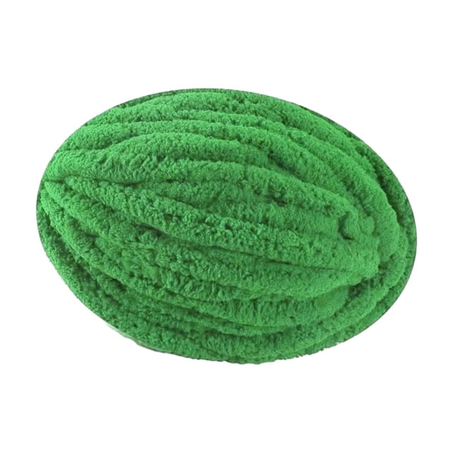 Thick Chunky Yarn Polyester Yarn for Knitted Blanket Mat Pet Beds Rug Making Green