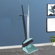 Tyidzon Broom and Dustpan Set, Broom with Dustpan, Broom with Dustpan Combo Set for Home Kitchen Room Office, Blue
