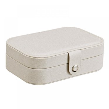 Jewelry Storage Box,Travel Jewelry Organiser Cases, for Necklace, Earrings, Rings, Bracelet (Box-White)