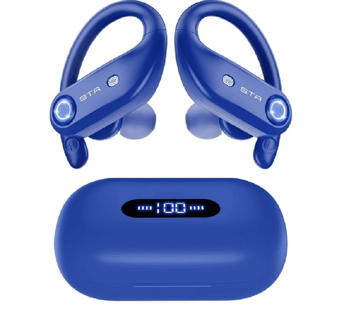 Refurbished Tagry K23 Bluetooth Earphones With 4-Mics & 100 Hours Of Playback Time, Equipped With A 2200mAh Wireless Charging Case