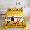 thumbnail image 1 of Erosebridal Happy Camping Bedding Toddler Comforter Set, RV Camper Down Comforter, Cartoon Camp Decor, Reversible 2 Pieces, 1 of 8