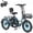Mist Gray, variant on MOONCOOL Foldable Electric Tricycle for Adults, 500W(Peak 1000W) Motor 48V 20Ah Battery, 20" Fat Tire Three Wheel Electric Bicycle