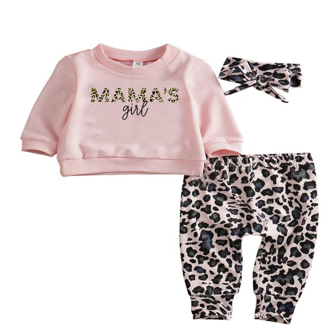 Baby Boys 2PCS Pants Sets Long Sleeve Round Neck Sweatshirt Tops Solid Color Pants Sets