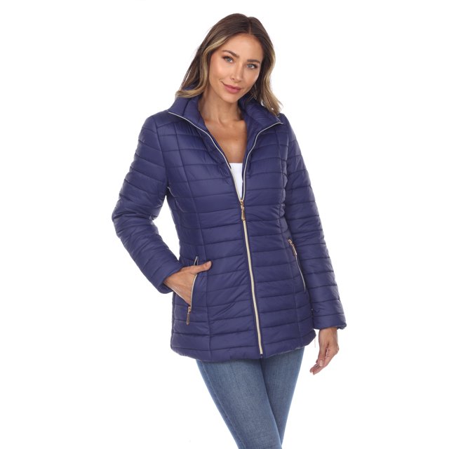 White Mark Manteau Matelassé pour Femme