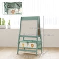 thumbnail image 3 of Qaba Chevalet Artistique pour Enfants, Chevalet pour Enfants 3-en-1 Double Face avec Rouleau de Papier - Vert, 3 of 10