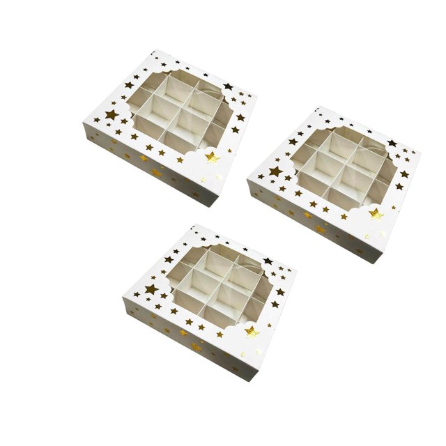 Paper Chocolate Packaging Box Cookie Boxes for suitable for Celebration Birthday Carnival Star marble