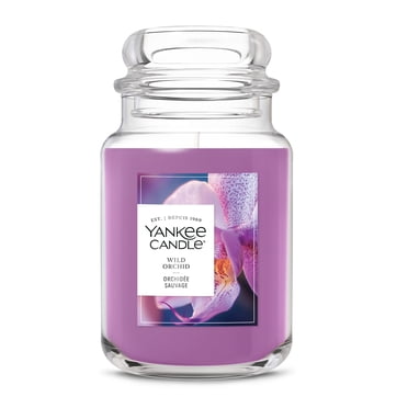 Yankee Candle Scented Candle, Wild Orchid, 22 oz Original Large Jar, Up to 150 Hours of Burn Time