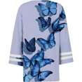 thumbnail image 4 of Cardigan pour Femmes Mode à Manches Trois Quarts Cardigan à Boutons à Manches 4/3 Veste Haut Cardigan pour Femmes en Liquidation, 4 of 5