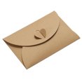 thumbnail image 1 of Unique Bargains Fermoir Cœur Porte-Cartes Mini Enveloppes, Marron 50 Pack, 1 of 5