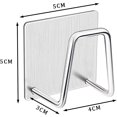 thumbnail image 2 of Torubia Adhesive Sponge Holder Sink Caddy for Kitchen Accessories - SUS304 Stainless Steel Rust Proof Waterproof, Quick Drying (2 Pack), 2 of 6
