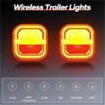 thumbnail image 4 of Wireless Trailer Light Rechargeable LED Tail Light Kit for Towing Trucks, Boats, RVs, Campers, Jet Skis, Caravans, 4 of 8