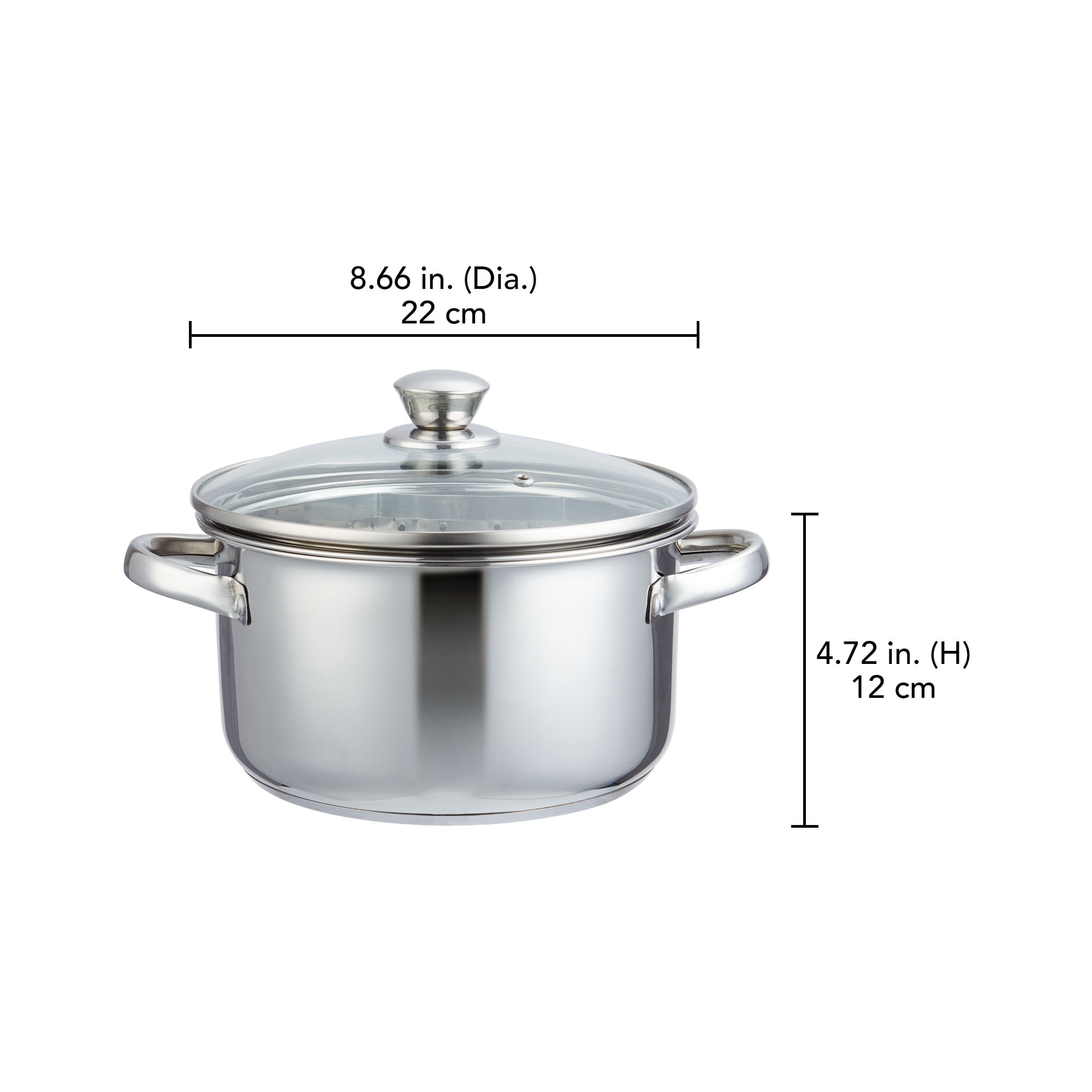 Marmite à vapeur en acier inoxydable 3,7 L Mainstays